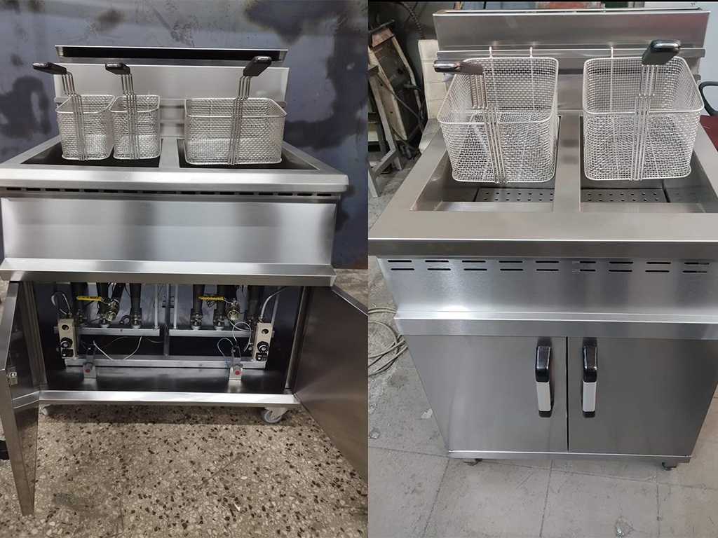 Dolaplı Çiftli Gazlı Sistem Fritöz