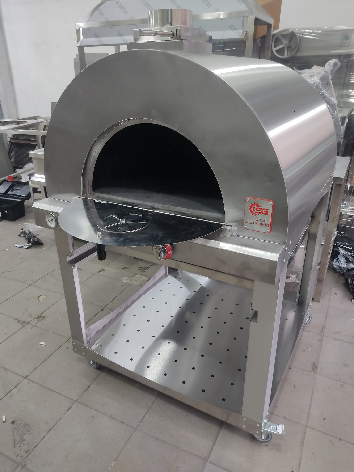 Gazlı Paslanmaz Kubbe Fırın 100x100x175cm