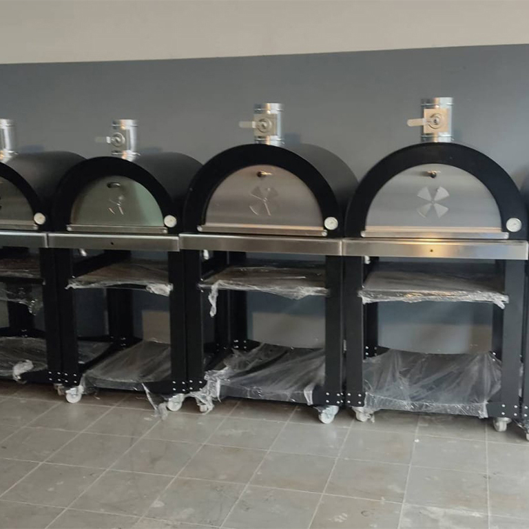 Kubbe Fırın Odunlu ve Gazlı 80x80cm